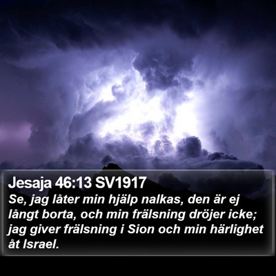 Jesaja 46:13 SV1917 Bible Verse Image