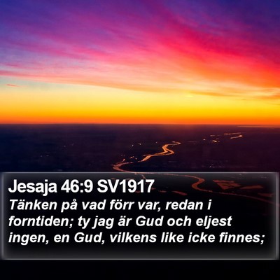 Jesaja 46:9 SV1917 Bible Verse Image