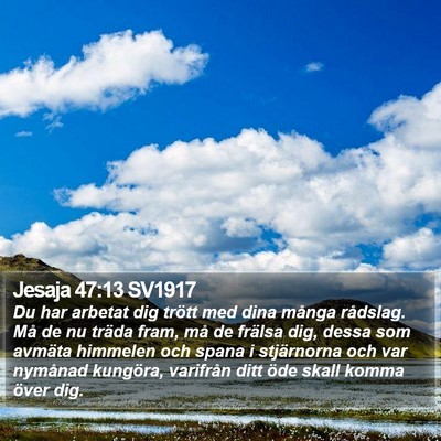 Jesaja 47:13 SV1917 Bible Verse Image