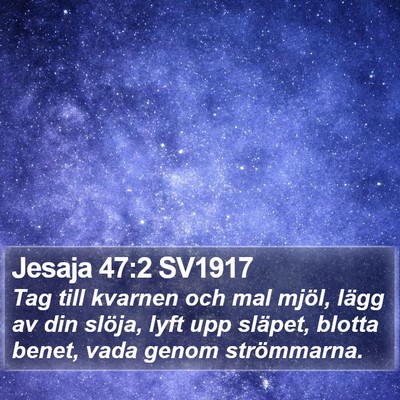 Jesaja 47:2 SV1917 Bible Verse Image