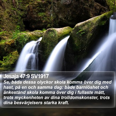 Jesaja 47:9 SV1917 Bible Verse Image