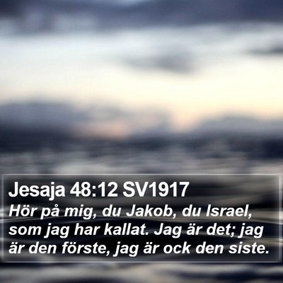 Jesaja 48:12 SV1917 Bible Verse Image