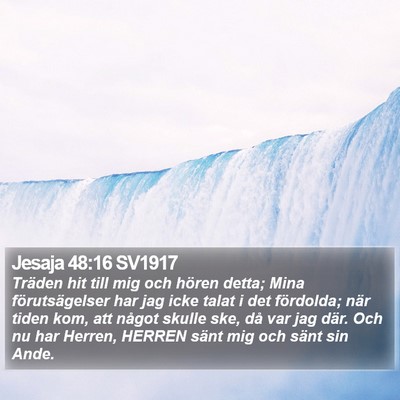 Jesaja 48:16 SV1917 Bible Verse Image