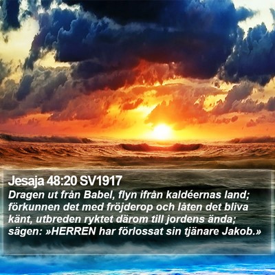 Jesaja 48:20 SV1917 Bible Verse Image