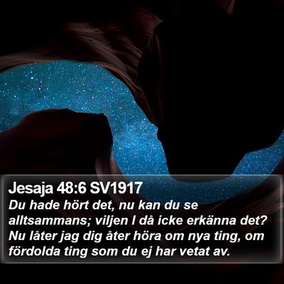 Jesaja 48:6 SV1917 Bible Verse Image