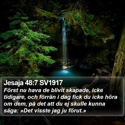 Jesaja 48:7 SV1917 Bible Verse Image