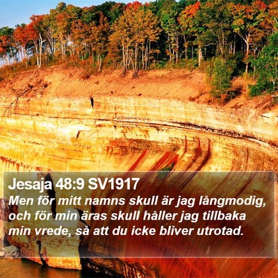 Jesaja 48:9 SV1917 Bible Verse Image