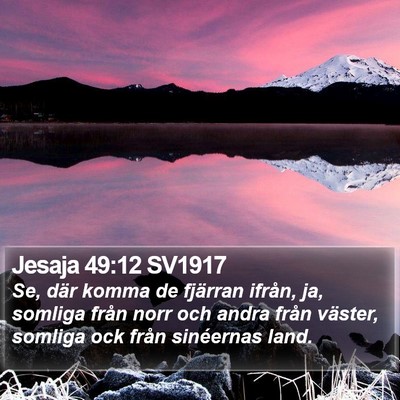 Jesaja 49:12 SV1917 Bible Verse Image