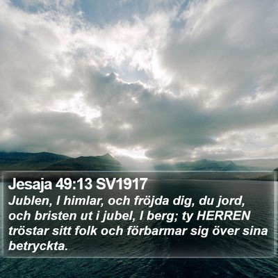 Jesaja 49:13 SV1917 Bible Verse Image