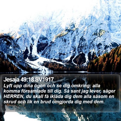 Jesaja 49:18 SV1917 Bible Verse Image