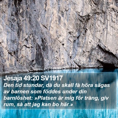 Jesaja 49:20 SV1917 Bible Verse Image
