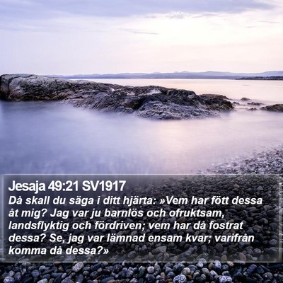 Jesaja 49:21 SV1917 Bible Verse Image
