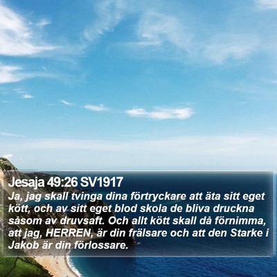 Jesaja 49:26 SV1917 Bible Verse Image