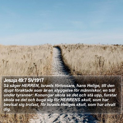 Jesaja 49:7 SV1917 Bible Verse Image