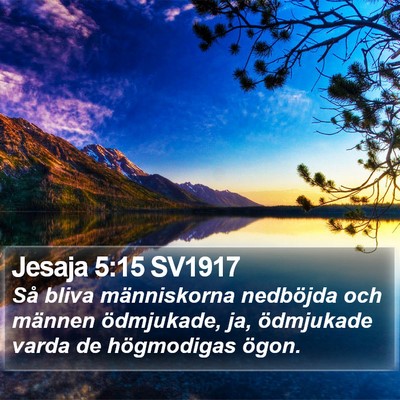 Jesaja 5:15 SV1917 Bible Verse Image