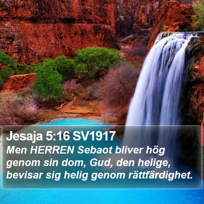 Jesaja 5:16 SV1917 Bible Verse Image
