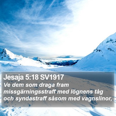Jesaja 5:18 SV1917 Bible Verse Image