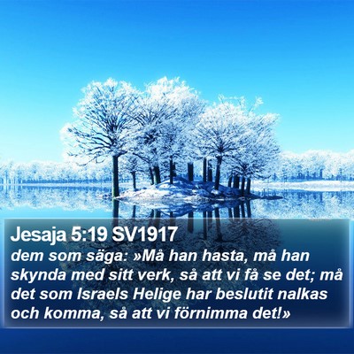 Jesaja 5:19 SV1917 Bible Verse Image