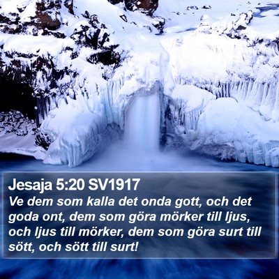 Jesaja 5:20 SV1917 Bible Verse Image