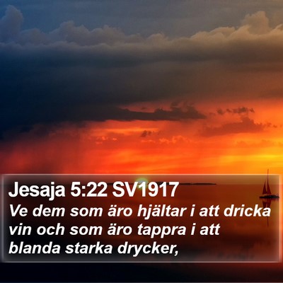 Jesaja 5:22 SV1917 Bible Verse Image