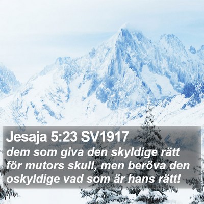 Jesaja 5:23 SV1917 Bible Verse Image