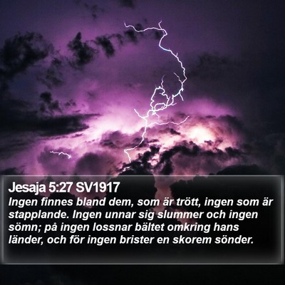 Jesaja 5:27 SV1917 Bible Verse Image