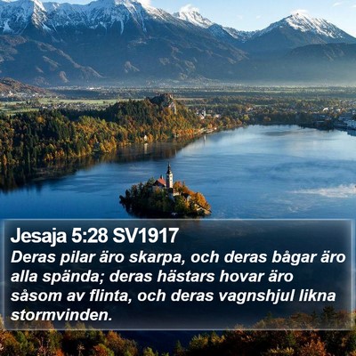 Jesaja 5:28 SV1917 Bible Verse Image