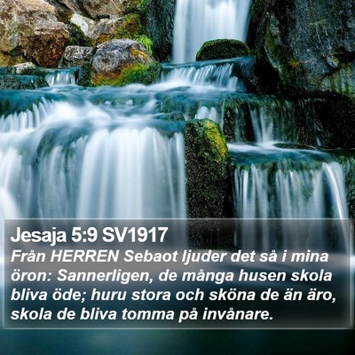 Jesaja 5:9 SV1917 Bible Verse Image