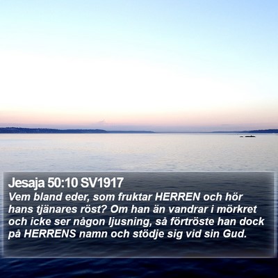 Jesaja 50:10 SV1917 Bible Verse Image