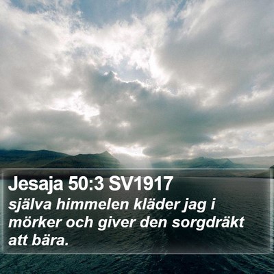 Jesaja 50:3 SV1917 Bible Verse Image