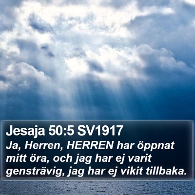 Jesaja 50:5 SV1917 Bible Verse Image