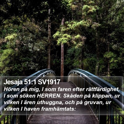 Jesaja 51:1 SV1917 Bible Verse Image