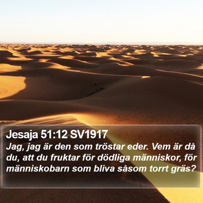 Jesaja 51:12 SV1917 Bible Verse Image