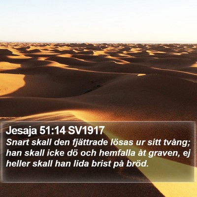 Jesaja 51:14 SV1917 Bible Verse Image