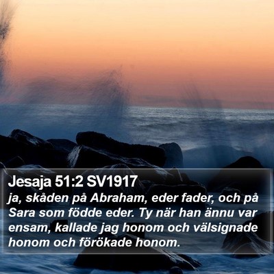 Jesaja 51:2 SV1917 Bible Verse Image