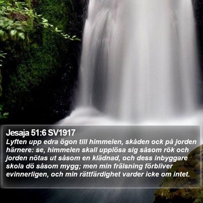 Jesaja 51:6 SV1917 Bible Verse Image