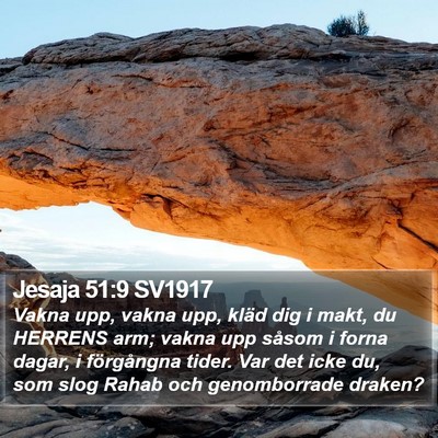 Jesaja 51:9 SV1917 Bible Verse Image