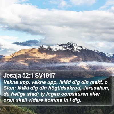 Jesaja 52:1 SV1917 Bible Verse Image