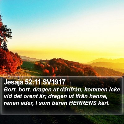 Jesaja 52:11 SV1917 Bible Verse Image