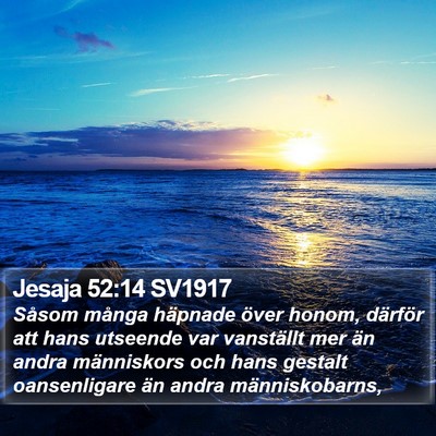 Jesaja 52:14 SV1917 Bible Verse Image