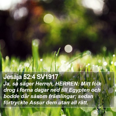 Jesaja 52:4 SV1917 Bible Verse Image
