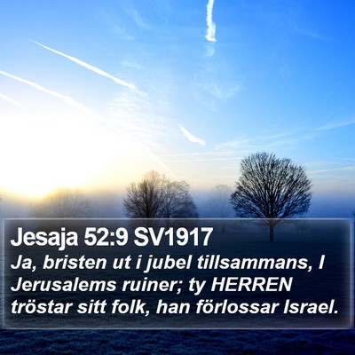 Jesaja 52:9 SV1917 Bible Verse Image