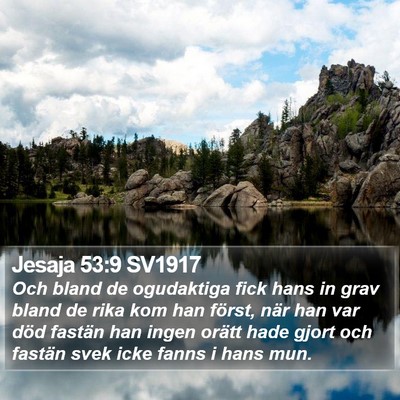 Jesaja 53:9 SV1917 Bible Verse Image