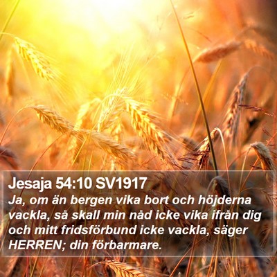 Jesaja 54:10 SV1917 Bible Verse Image