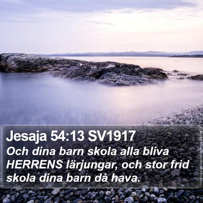 Jesaja 54:13 SV1917 Bible Verse Image