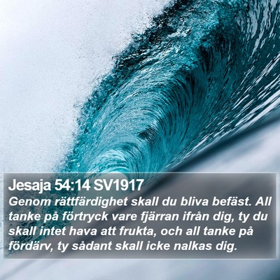 Jesaja 54:14 SV1917 Bible Verse Image