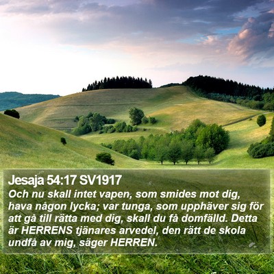 Jesaja 54:17 SV1917 Bible Verse Image