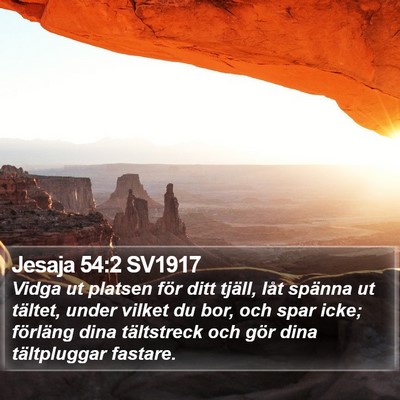 Jesaja 54:2 SV1917 Bible Verse Image