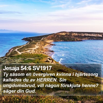 Jesaja 54:6 SV1917 Bible Verse Image