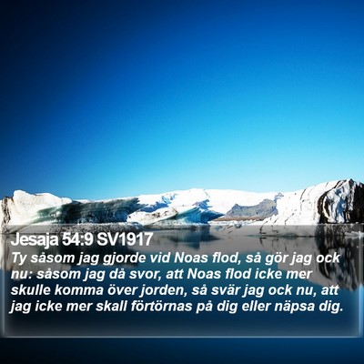 Jesaja 54:9 SV1917 Bible Verse Image